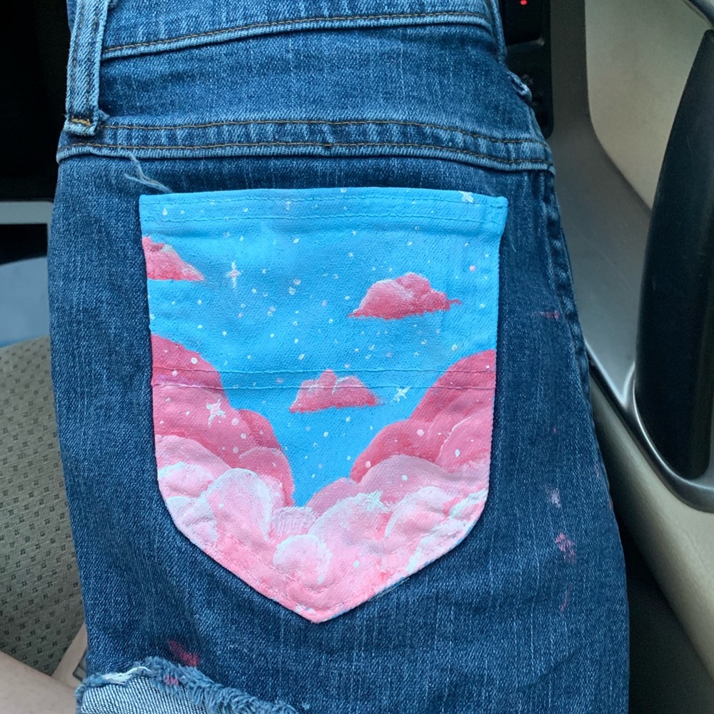 Cloudy Custom Shorts